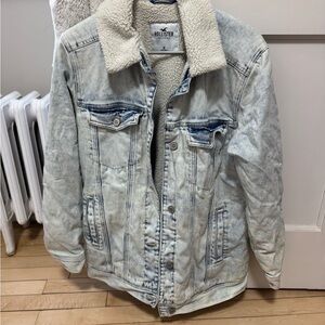 Hollister Denim Sherpa Jacket